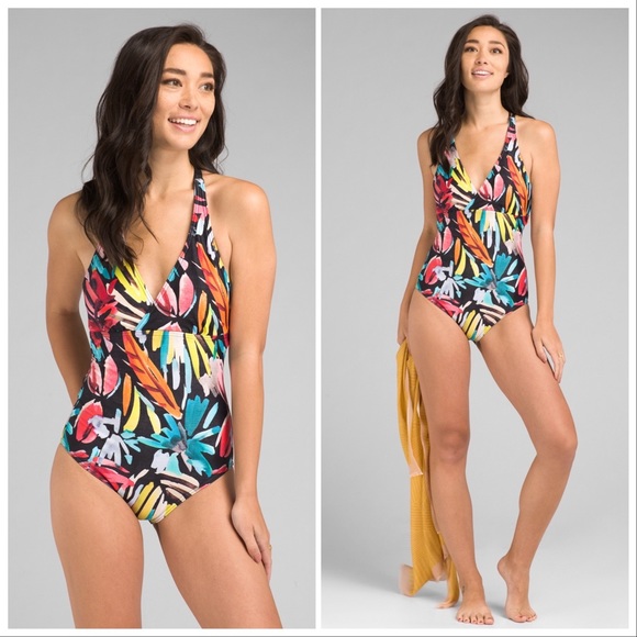 Prana Other - PRANA Atalia rainbow leaf print one piece, S.